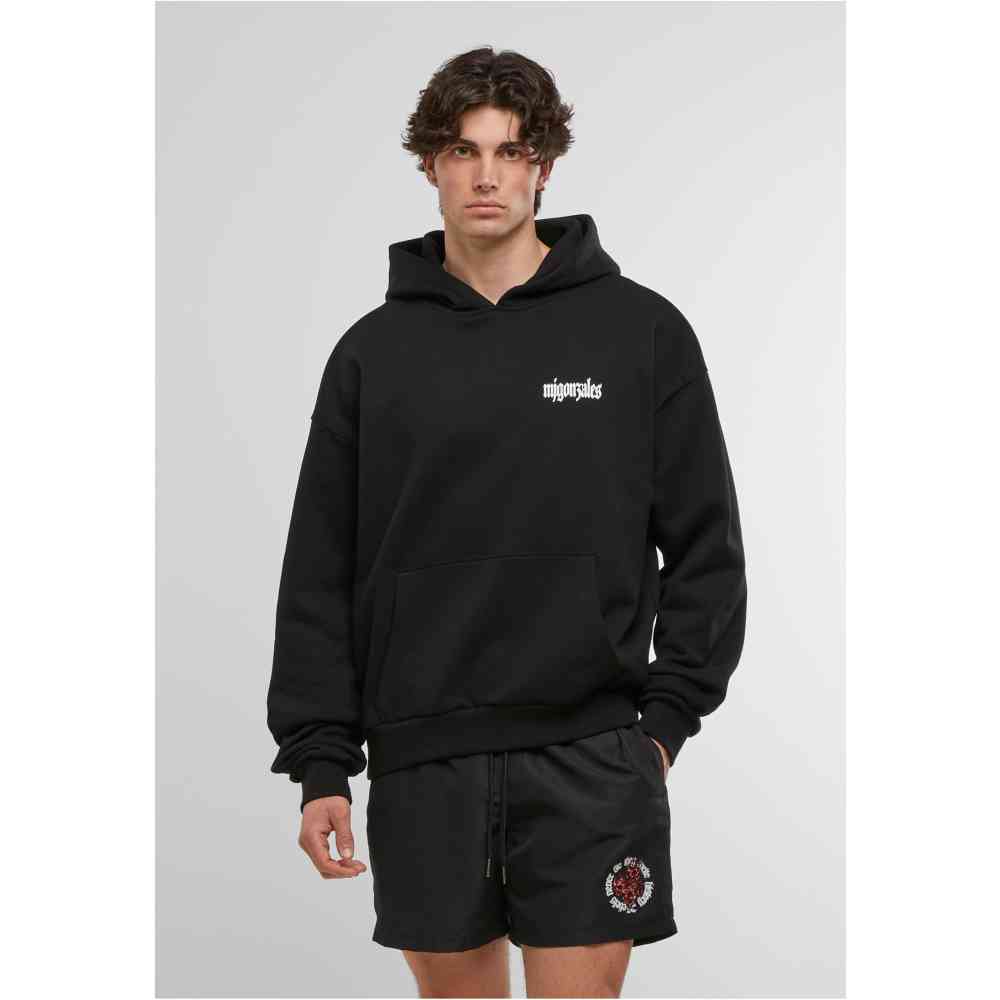 MJ GONZALES - Heavy Oversized Rebels Never Die Kapuzenpullover/hoodie - Schwarz